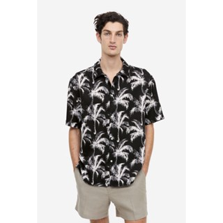 H&amp;M  Man Regular Fit Short-sleeved lyocell shirt 0703672_3