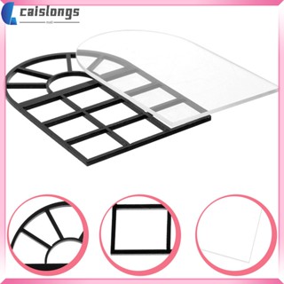 Caislongs สติกเกอร์ติดผนัง กรอบหน้าต่าง สไตล์โมเดิร์น สําหรับตกแต่งบ้าน 2 ชิ้น