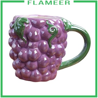 [Flameer] แก้วกาแฟเซรามิค ลายน่ารัก พร้อมหูจับ ทนทาน สําหรับเทศกาล วันหยุด ครัวเรือน