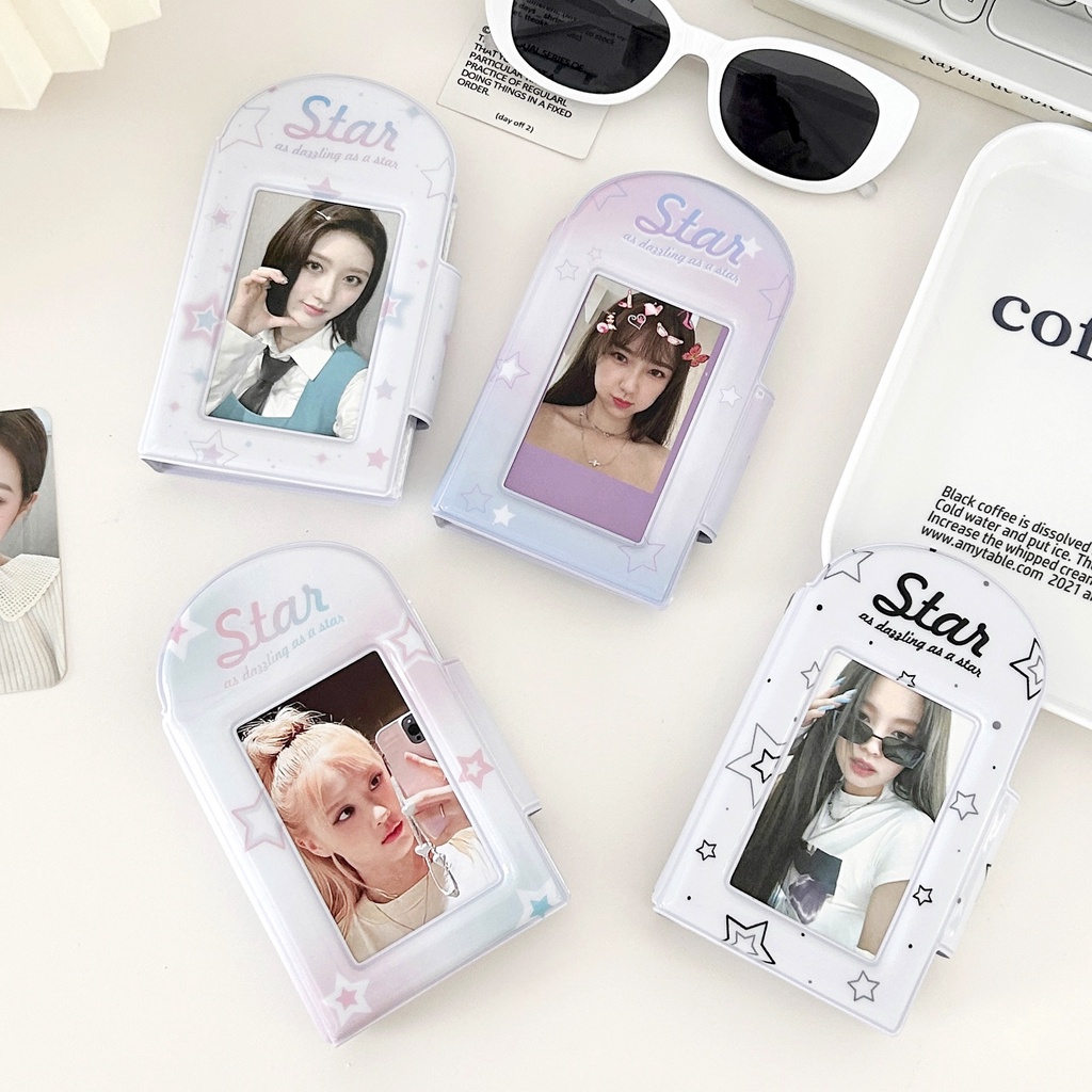 [ร้านไทย ] พร้อมส่ง แฟ้มกระดุม ดาว Y2K 1ช่อง แฟ้มสะสมการ์ด แฟ้มเก็บการ์ด Collect book อัลบั้มรูป 3นิ้ว โพลารอยด์