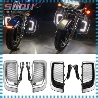 Suqi ไฟหน้ารถจักรยานยนต์ Led สําหรับ Harley Running Light Road Glide