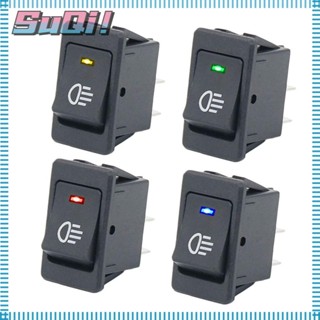 Suqi สวิตช์โยก พลาสติก DC 12V 35A 2 ตําแหน่ง 4 Pins สําหรับรถยนต์ 3 ชิ้น