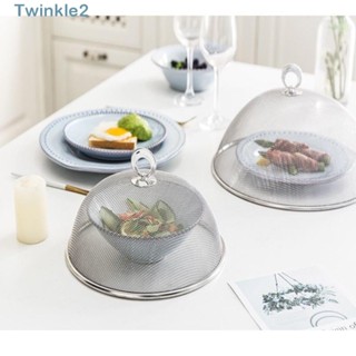 Twinkle ฝาครอบอาหาร สเตนเลส ทรงกลม ป้องกัน กันบิน สําหรับปาร์ตี้ บาร์บีคิว