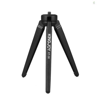 MIT KINGJOY Portable Mini Tripod Stabilizer Stable Aluminium Alloy Desktop Tabletop Three-leg Stand Holder Support Base   with 1/4 Inch Screw for  Cameras DSLR Camcorder for S