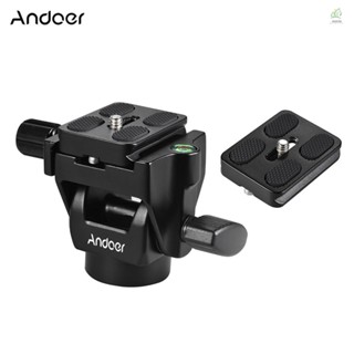 Mit Andoer M-12 หัวเอียงโมโนพอด พาโนรามา พร้อมแผ่นปลดเร็ว 2 ชิ้น