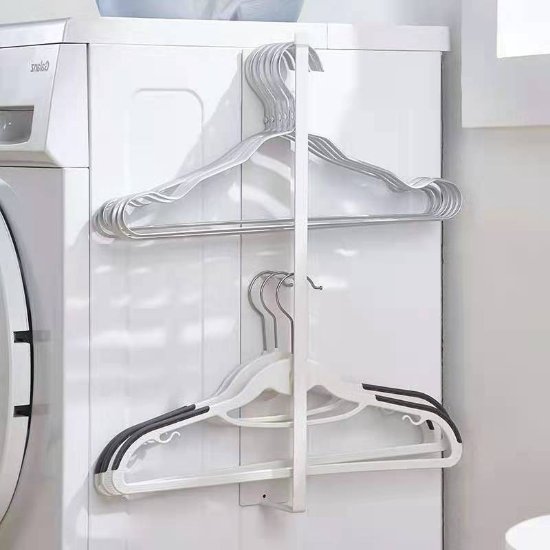 Magnetic Laundry Hanger Organizer Rack
