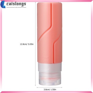 Caislongs ขวดซิลิโคนใส่โลชั่น แชมพู พร้อมถุงเก็บ ขนาด 100 มล. 4 ชิ้น