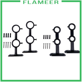 [Flameer] อุปกรณ์แบร็คเก็ตราวผ้าม่าน แบบคู่ สําหรับติดผนัง หน้าต่าง