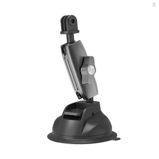 MIT TELESIN TE-SUC-010 Aluminum Alloy Suction Cup Mount with Double Ball Head 1/4 Inch Screw Replacement for  11 10 9 Action Camera ILDC Smartphone