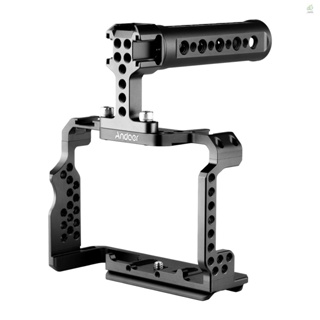 MIT Andoer Aluminum Alloy Camera Cage Kit with Video Rig Top Handle Grip Replacement for  A7R III/ A7 II/ A7III