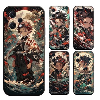Realme C55 C35 C33 C21 C30 C21Y C25Y C21 C20 C15 C12 C11 เคสโทรศัพท์มือถือแบบนิ่ม ลายดาบพิฆาตอสูร Tanjiro สําหรับ