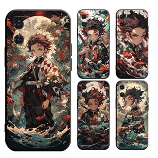 OPPO RENO 8T 4G 5G RENO 7 7Z RENO 6Z 6PRO เคสโทรศัพท์มือถือแบบนิ่ม ลายดาบพิฆาตอสูร Tanjiro สําหรับ