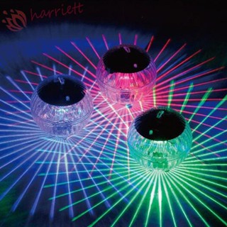 Harriett โคมไฟสระว่ายน้ํา พลังงานแสงอาทิตย์ LED ทรงกลม กันน้ํา เปลี่ยนสีได้