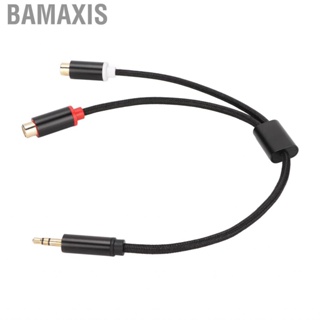 Bamaxis 3.5mm Male To 2 Female Cable HiFi Stereo  Y Adapter Gold Plated Plug