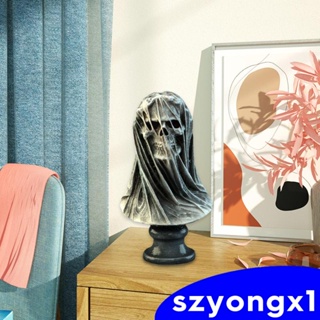 [Szyongx1] ฟิกเกอร์รูปปั้นหัวกะโหลก สําหรับตกแต่งบ้านผีสิง ปาร์ตี้ฮาโลวีน