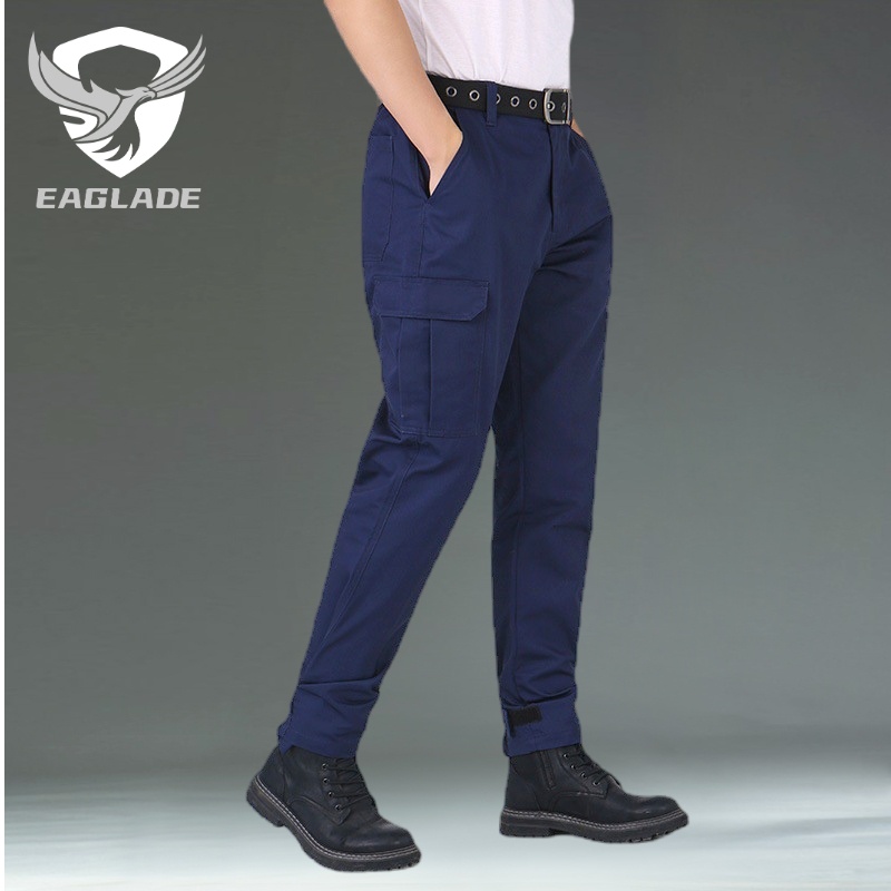 Eaglade กางเกงคาร์โก้ยุทธวิธี สําหรับผู้ชาย สีฟ้า