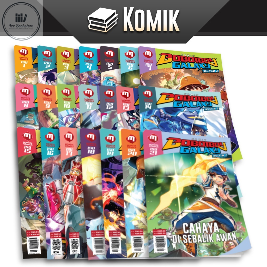 [KK] Animonsta STUDIOS Monsta Comic: Komik BoBoiBoy Galaxy Musim 2 Isu 1 2 3 14 16 17 18 19 20 21 22 23 24 25 26 27 ใหม่