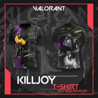 เสื้อยืดลําลอง แขนสั้น คอกลม พิมพ์ลายการ์ตูนเกม FPS Valorant 3D แฟชั่นฤดูร้อน สําหรับเด็กผู้ชาย และเด็กผู้หญิง