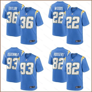 เสื้อยืดกีฬาแขนสั้น ลายทีมชาติฟุตบอล Ogbonnia Taylor Rodgers HQ1 NFL Los Angeles พลัสไซซ์ QH1