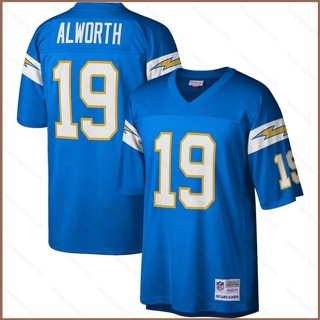 เสื้อยืดกีฬาแขนสั้น ลายทีมชาติฟุตบอล Los Angeles HQ1 NFL Lance Alworth Retired Player พลัสไซซ์ QH1