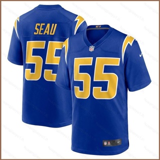 เสื้อยืดกีฬาแขนสั้น ลายทีมชาติฟุตบอล Junior Seau Retired Player HQ1 NFL Los Angeles พลัสไซซ์ QH1