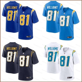 เสื้อกีฬาแขนสั้น ลายทีมชาติฟุตบอล Mike Williams HQ1 NFL Los Angeles พลัสไซซ์ QH1