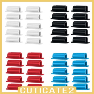 [Cuticate2] คลิปซิลิโคน ถอดออกได้ สําหรับหนีบปากกา ดินสอ 10 ชิ้น