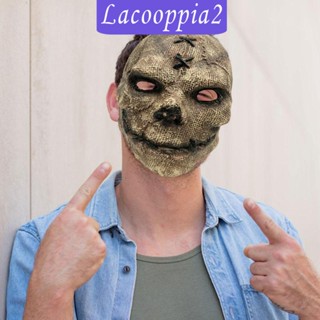 [Lacooppia2] หน้ากากยาง รูปหัวกะโหลก น่ากลัว สําหรับปาร์ตี้ฮาโลวีน