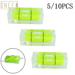 【ONCEMOREAGAIN】Level Gauge 10*10*29mm Green Measurement Small Leveller Square Spirit Level