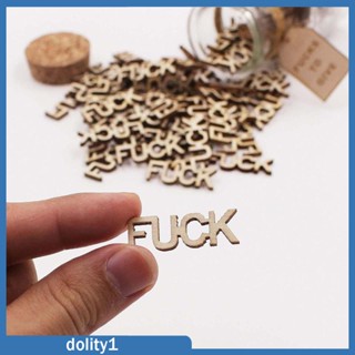 [Dolity1] ขวดโหลไม้แฮนด์เมด รูปตัวอักษร DIY สําหรับปาร์ตี้ฮาโลวีน วันเกิด คริสต์มาส