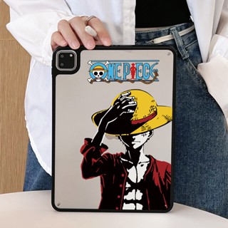 เคสแท็บเล็ต ลายการ์ตูน One Piece สีดํา สําหรับ Apple ipad 10.2 10.5 air 4 5 ipad 11 นิ้ว ipad 2022 10.9