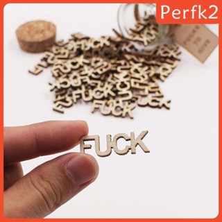 [Perfk2] ขวดโหลไม้แฮนด์เมด รูปตัวอักษร DIY สําหรับปาร์ตี้ฮาโลวีน วันเกิด คริสต์มาส