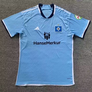 เสื้อกีฬาแขนสั้น ลายทีมฟุตบอล Hamburg Away Club Jersey 23-24 แห้งเร็ว ไซซ์ S-XXL สําหรับผู้ชาย