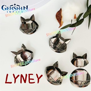 - Jn - Game Genshin Impact LYNEY Pins New City Fontaine Twins LYNEY Cat เข็มกลัด เสื้อผ้า กระเป๋าเป้สะพายหลัง ตกแต่ง ป้ายคอสเพลย์ Kawaii