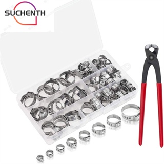 Suchenth แคลมป์หนีบท่อ สเตนเลส 304 6-23.5 มม. 8 ขนาด สําหรับรถยนต์ 150 ชิ้น