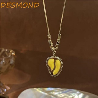 Desmond จี้ทุเรียน โลหะผสม ของขวัญ สร้อยคอผลไม้ เครื่องประดับคู่รัก ทอง เครื่องประดับเกาหลี สําหรับผู้หญิง