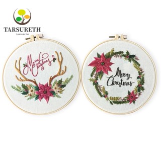 Tarsureth ชุดปักครอสสติตช์ ลายคริสต์มาส สําหรับตกแต่งบ้าน