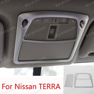 กรอบไฟอ่านหนังสือ สเตนเลส อุปกรณ์เสริม สําหรับติดหลังคารถยนต์ Nissan TERRA 2018 2019 2020 2021