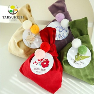 Tarsureth ถุงขนมกํามะหยี่ พร้อมการ์ด แบบพกพา สร้างสรรค์ สําหรับใส่เครื่องประดับ