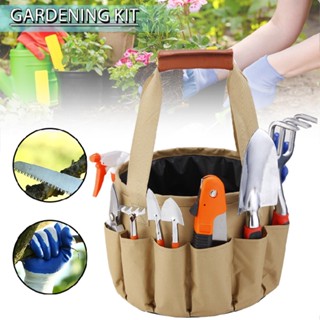 Garden Tool Set with Storage Bucket Bag Outdoor Hand Tools Gardening Tool Set