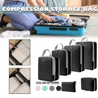 Compression Packing Cubes for Luggage Suitcases Organizers Travel Storage Bags