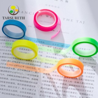 Tarsureth สติกเกอร์ไฮไลท์ แบบใส เรืองแสง 5 ม้วน