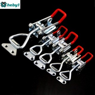 Toggle Latch Clamp ปรับ Toggle Clamp ฮาร์ดแวร์ Heavy Duty Toggle Latches 4001 สำหรับสูบบุหรี่กล่องเครื่องมือเลื่อนประตูเฟอร์นิเจอร์ฮาร์ดแวร์ heby1