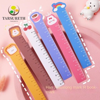 Tarsureth ไม้บรรทัด ไม้บรรทัด สองด้าน งอได้ อเนกประสงค์ 6 สี สําหรับคั่นหนังสือ เครื่องเขียน 30 ชิ้น