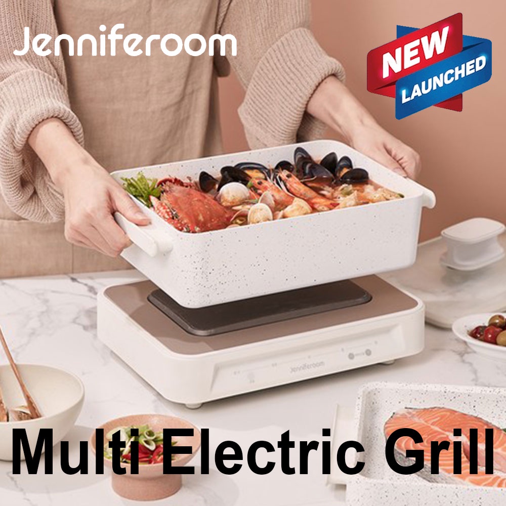 Jenniferoom JR-MG1910WH Multi Electric Grill 4 Liter