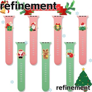 Refinement แหวนซิลิโคน รูปซานตาคลอส สําหรับตกแต่งต้นคริสต์มาส