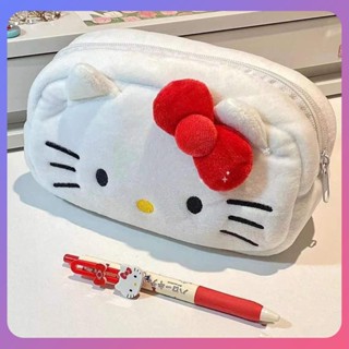 ☛ Hellokitty กล่องดินสอ Sanrio Plush กระเป๋าดินสอความจุขนาดใหญ่ Multi-Layer กล่องเครื่องเขียนอุปกรณ์นักเรียนโรงเรียนของขวัญ srlive