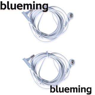 Blueming2 แผ่นรองเมาส์ ลวดทองแดง 15 ฟุต ใช้ง่าย สีขาว ป้องกันไฟฟ้าสถิตย์ 2 ชิ้น