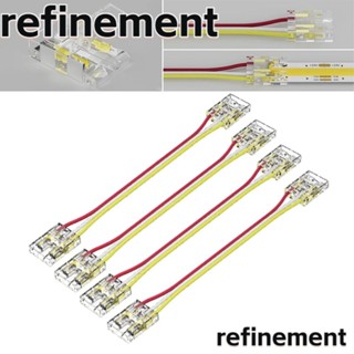 Refinement แถบเชื่อมต่อสายไฟ LED COB พลาสติก 3pin 10 มม. อุปกรณ์เสริม สําหรับเชื่อมต่อสายไฟ