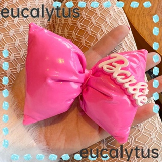 Eucalytus1 กิ๊บติดผม ประดับโบว์ ขนาดใหญ่ สีชมพู สําหรับตุ๊กตาบาร์บี้